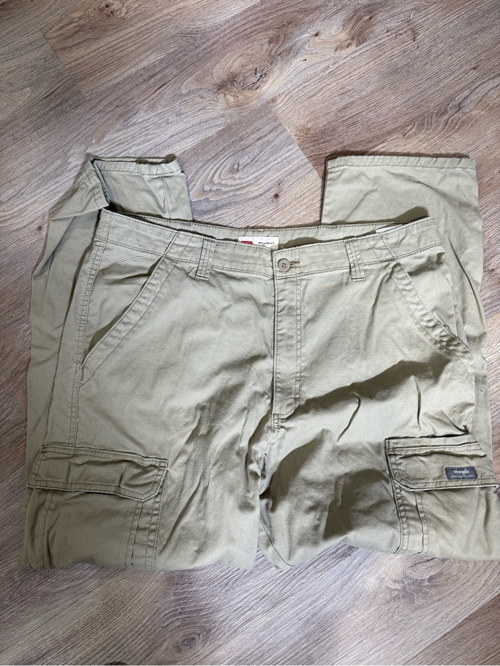 Wrangler Men's Cargo Pants - Light Khaki